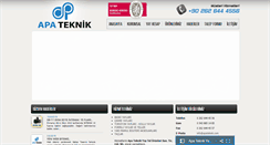 Desktop Screenshot of apateknik.com