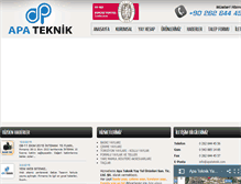 Tablet Screenshot of apateknik.com
